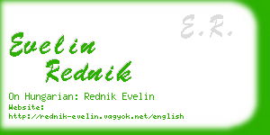 evelin rednik business card